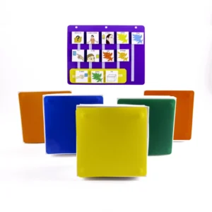 Color communication board and squares.
