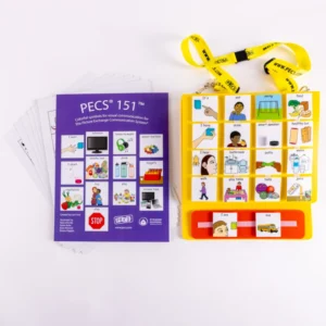 PECS communication system kit.